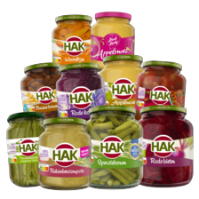 Alle Hak groenten, peulvruchten of appelmoes in pot